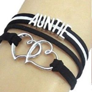 🖤Auntie ~ Woven Leather Braided Infinity Bracelet